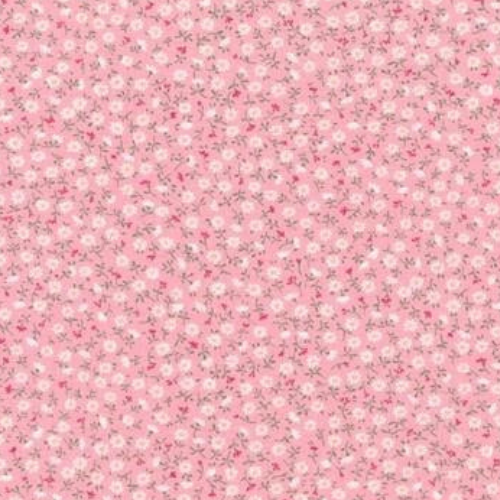 Pink floral patterned fabric