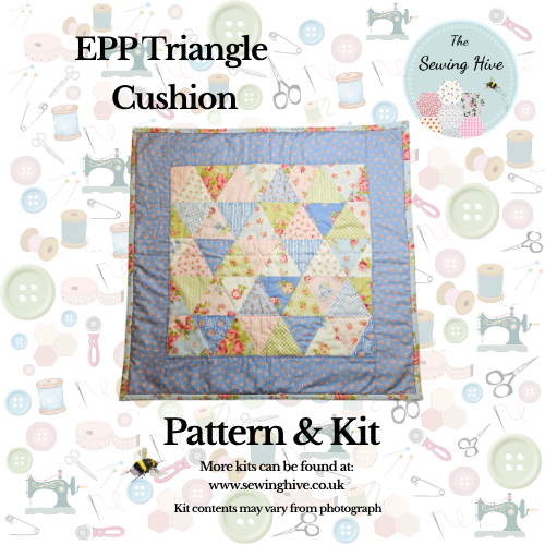 EPP Triangle Cushion Pattern & Kit in Makower Sweet Things