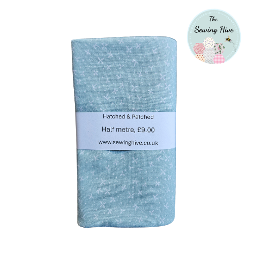Anni Downs Fabric, Slow & Steady, soft teal