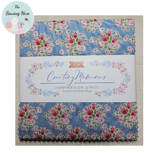Tilda Charm 5" squares, Creating Memories, Summer.