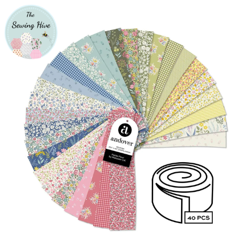 Petite Fleur by Makower Jelly Roll