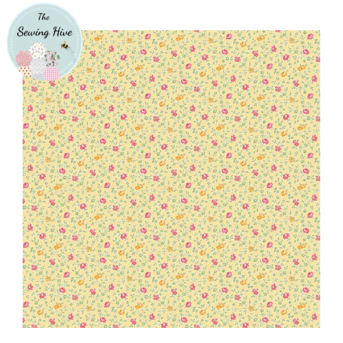 Makower Sweet Things yellow floral